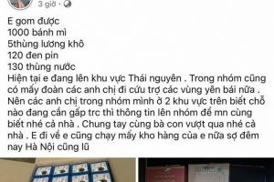 Vợ chồng lái xe xuyên đêm mang đồ cứu trợ dân vùng bão lũ