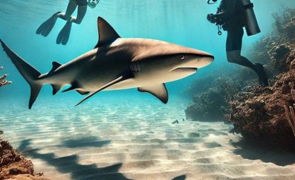 Cá mập bơi sát hai người ngoài khơi Florida mà họ không hề hay biết